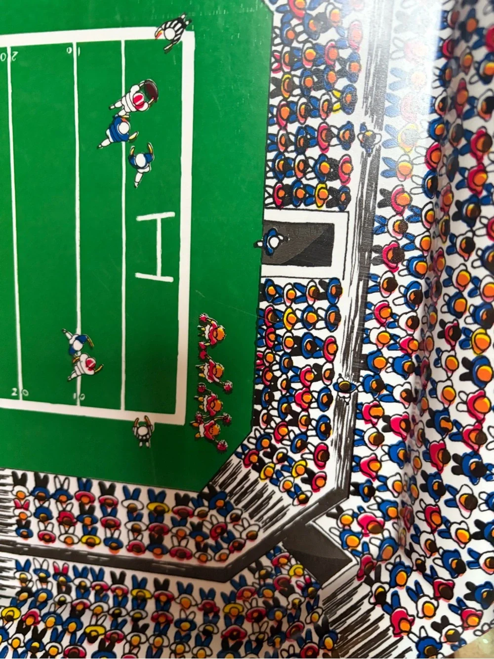 Vintage Football Themed Serving Platter 19x13.5 It’s Cool!